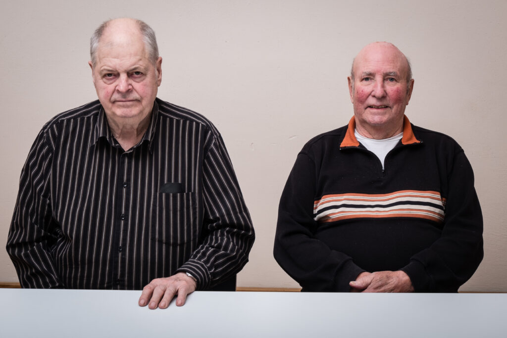 Die `besten für Nieder-Rosbach: Gerhard Metzger, Gustav Schütz (von links)