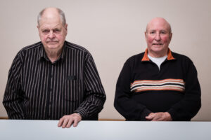 Die `besten für Nieder-Rosbach: Gerhard Metzger, Gustav Schütz (von links)