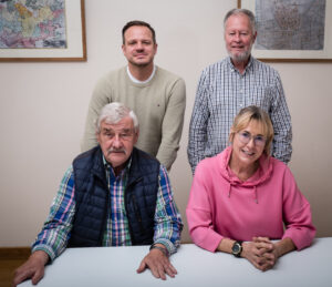 Die `besten für Rodheim´: Sascha Mengel, Rainer Schaub (stehend, von links), Walter Soff, Beate Karschny (sitzend, von links)